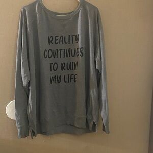 Gray Graphic Sweatshirt
